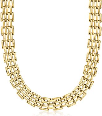 Ross-Simons 10kt Yellow Gold Panther-Link Necklace