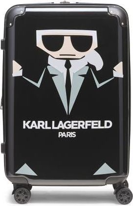 Karl Lagerfeld Karl in A Box Upright Suitcase in Black at Nordstrom, Size Medium