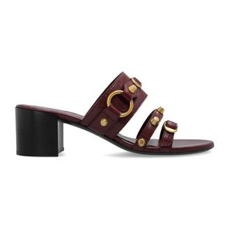 Balenciaga Schoenen, Dames, Rood, 39 EU, Leer, Muiltjes met hak City