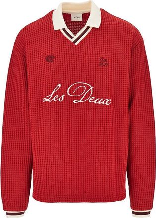 Les Deux Knitted polo shirt with logo embroidery Man XL