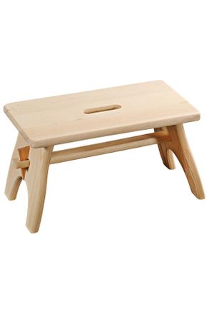 KESPER Tritthocker, Kieferfarben, Holz, Kiefer, 42x20.5x21.5 cm, FSC 100%, hohe Standfestigkeit, Haushalt & Kleinelektro, Leitern