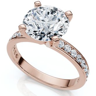 Pompeii3 Certified 2 1/4Ct Cathy Diamond Engagement Ring 14k Gold or Platinum Lab Grown