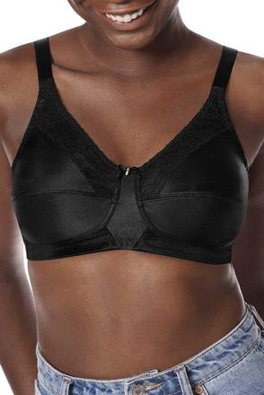 Amoena Nancy Wire-Free Bra in Black at Nordstrom, Size 42Ddd