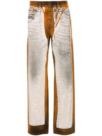 Diesel Straight jeans - Oranje