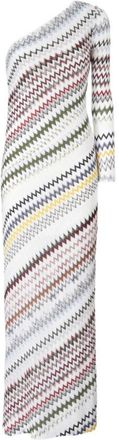 Missoni Multicolor One-shoulder Long Dress