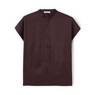 Motivi Dames, Blouses & Shirts, Bruin, Maat: XS Satijn