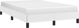 vidaXL Vidaxl - Estructura De Cama Sin Colch&oacute;n Cuero Sint&eacute;tico Blanco 120x200cm