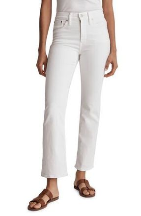 Madewell Kick Out Crop Jeans in Pure White at Nordstrom Rack, Size 24