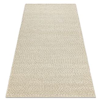 RugsX Rugsx - Alfombra De Lana Tahar 99005b Crema / Gris - Tejida A Mano Bucle, Uniforme Beige 120x180 Cm
