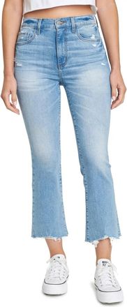 Daze Denim Shy Girl High Rise Crop Flare Jeans In Believer
