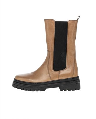 Gabor Womens Glaced Nappa Chelsea Boot In Brown,black