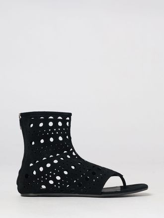 Alaia Sandali infradito Vienne in pelle scamosciata con zip posteriore