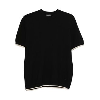 Emporio Armani Logo T-Shirt - male - Emporio Armani - T-Shirts - Black - 3XL - Tops