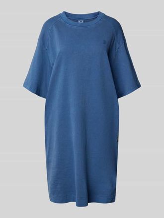 G-Star Knielanges T-Shirt-Kleid mit Rundhalsausschnitt in Jeansblau, Gr&ouml;&szlig;e M