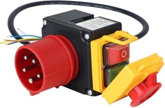 OEM Interruptor De Parada De Emergencia Trif&aacute;sico Aplicable De 400 V Con Cable De 80 Cm - Interruptor De Seguridad - Interruptor De Seguridad - Interrupto