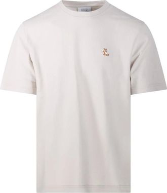 Maison Kitsun&eacute; Heren, Tops, Beige, Maat: S Katoen