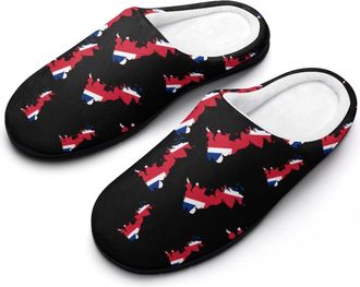 Generic Flag Map of The Kingdom of Great Britain Cotton Slippers for Women Indoor Outdoor Slipper Slip-On Memory Foam Home Shoes