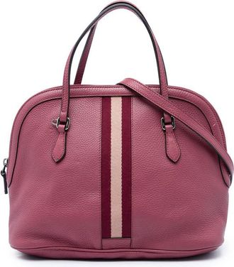 Gucci Pre-owned Gucci Medium Calfskin Web Dome Satchel Ladies TG6E6CKE1NY8UHFG