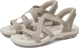 Skechers Reggae Slim - Stretch Flex Hands Free Slip-Ins Womens Shoes Taupe : 10 B - Medium, Rubber