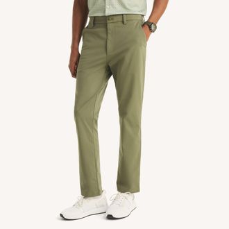 Nautica Mens Flat-Front Performance Pant