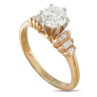 Luxury Bazaar 14K White Gold 1.10ct Diamond Ring MF01-082526