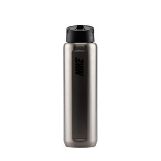 Nike Recharge Stainless Steel Straw Bottle (24 oz) in Grey | N1013795-953