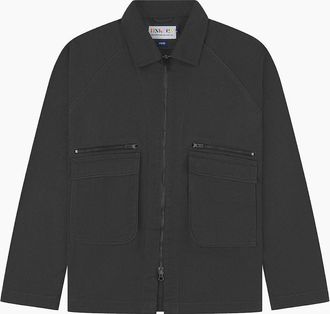 Uskees Mens Uskees 3045 Drill Charcoal Field Jacket - Grey - Size: Regular/40