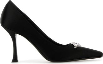 Jimmy Choo London Hoge Hakken Ryker 90 - Dames - Pumps - Zwart - 36 1/2 EU - Satijn - Schoenen