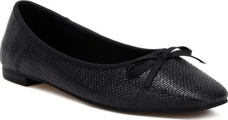 Rag & Co. Paper Water Repellent Ballet Flat in Black at Nordstrom Rack, Size 10