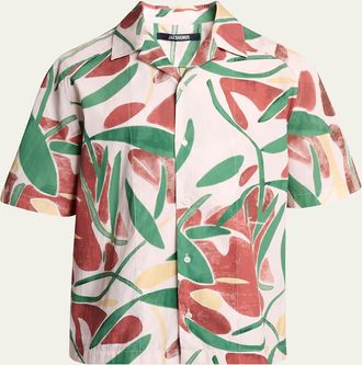 Jacquemus Mens Fonccio Camp Shirt