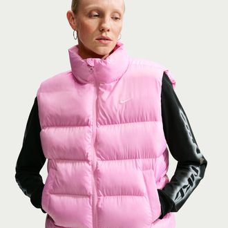 Nike Womens Nike Sportswear Therma-FIT Vest in Pink | IF5929-621