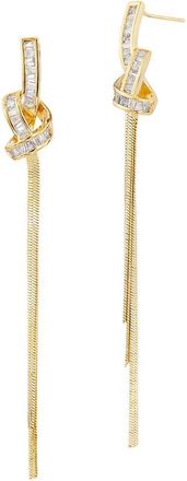 Savvy Cie Jewels Cz Dangle Earrings