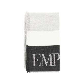 Emporio Armani Jacquard wool-blend scarf Woman One Size