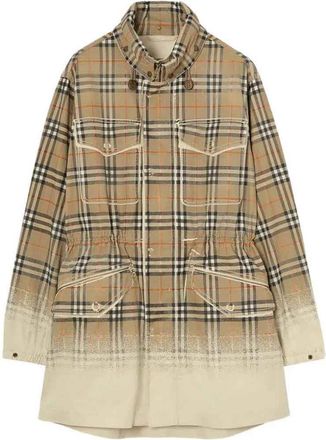 Burberry M Parka Coat Taupe