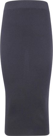 Entire studios Gebreide Rok - Dames - Midirokken - Zwart - 2XL - Rokken