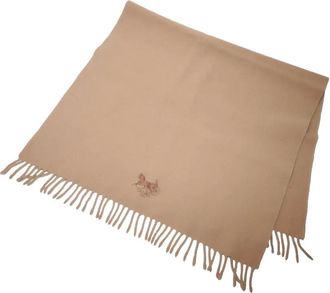 Celine Sjaal met geborduurd logo - Beige