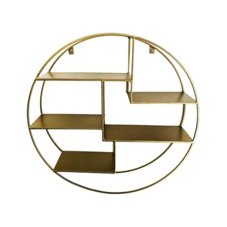 Decoclico Estantería dorada redondeada D61 cm
