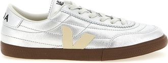 Veja Silver Lace Up Sneakers