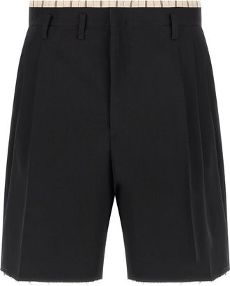 Maison Margiela Lining Insert Bermuda Shorts Bermuda E Short Nero-Uomo