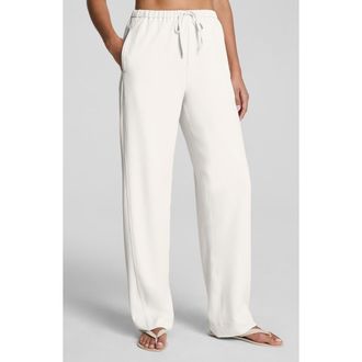 Spanx CarryOn Pull-On Straight Leg Pants in Ivory at Nordstrom, Size Medium