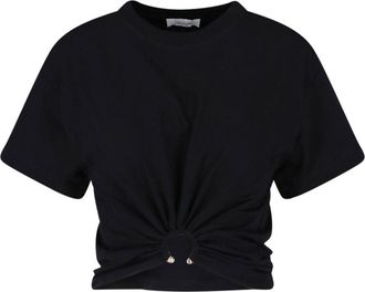 Paco Rabanne Black Piercing Cotton T-Shirt