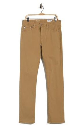 AG - Adriano Goldschmied Everett Stretch Sateen Slim Straight Pants in Vintage Khaki at Nordstrom Rack, Size 30 X 34
