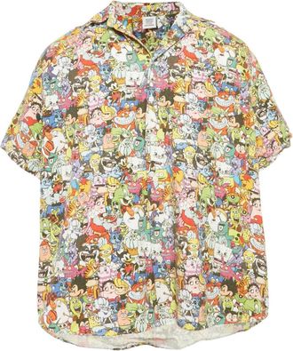 VETEMENTS Camicia in cotone con stampa - Bianco