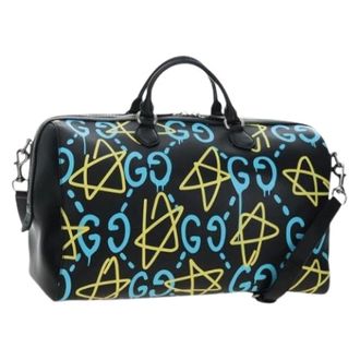 Gucci Pre-owned Boston Bag - Dames - Pre-owned - Veelkleurig - Maat: ONE Size Leer
