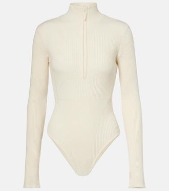 Cordova Butte ribbed-knit wool-blend bodysuit