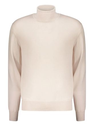Herno ribbed turtleneck sweater - men - Virgin Wool - 50 - White