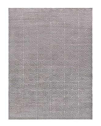 Exquisite Rugs Greek Key Hand-Knotted Wool-Blend Area Rug