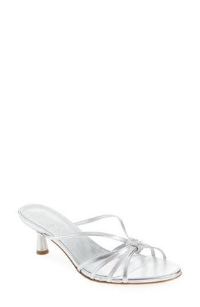 Aeyde Abby Sandal in Silver at Nordstrom Rack, Size 6.5Us / 36.5Eu