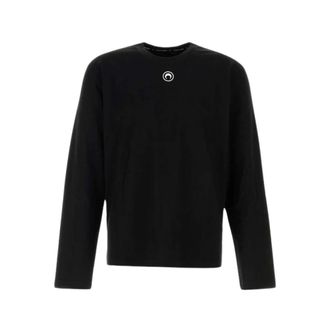 Marine Serre Tops, Heren, Zwart, M, Lange Mouwen Tops