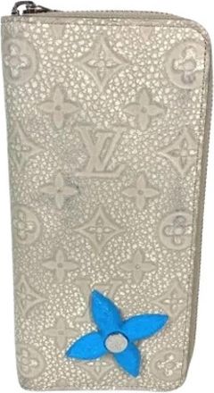 Louis Vuitton Pre-owned M81573 Lange portemonnee (bi-fold) - Dames - Vintage Accessoires - Beige - ONE Size - Leer - Vintage